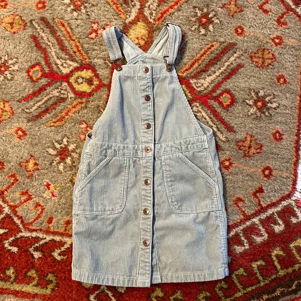 Oshkosh Bgosh girls size 10 sage green corduroy romper. Excellent used condition